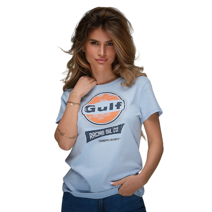 Women's Gulf Racing Oil T-Shirt in Gulf Blue