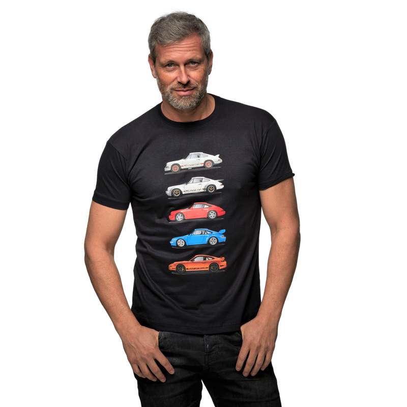 Porsche RS Multicar T-Shirt in Dark Navy (Slim Cut)