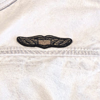 Women's Lambskin Leather Racing Jacket in Vintage White