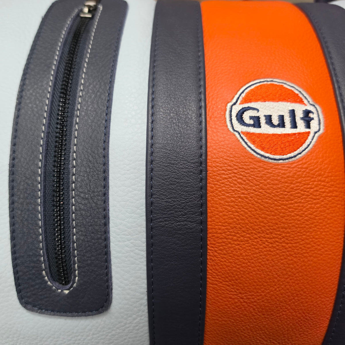 Gulf Leather Track Sport XT Dual-Compartment Bag in Heritage Blue