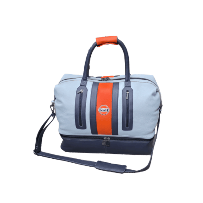 Gulf Leather Track Sport XT Dual-Compartment Bag in Heritage Blue