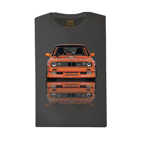 **NEW** BMW E30 M3 EVO Jägermeister T-Shirt In Grey (Slim Cut)