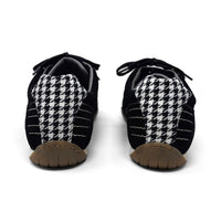 Men's Racing Sneaker in Black & Gold (Pepita Edition)