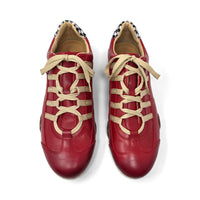 Men's Racing Sneaker in Corsa Rosso (Pepita Edition)