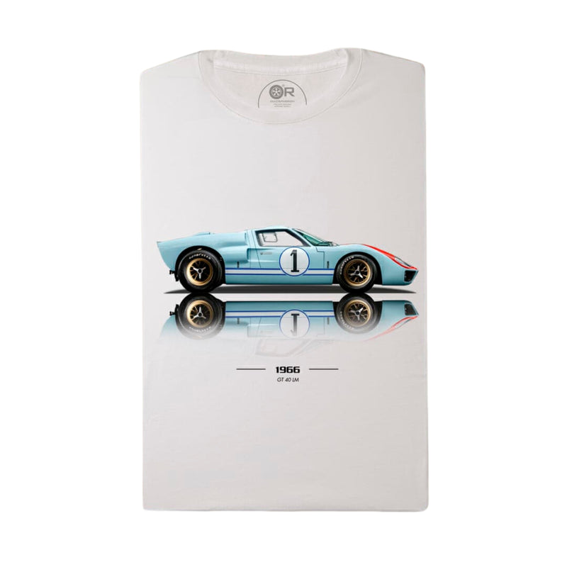 **NEW** Ford GT40 LM T-Shirt in White (Slim Cut)