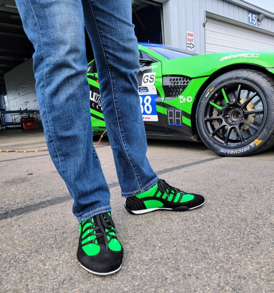 **NEW** Men's Racing Sneaker in Green Hell (Bright Green and Black)