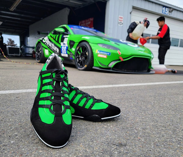 **NEW** Men's Racing Sneaker in Green Hell (Bright Green and Black)