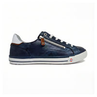 Men's Gulf Low-Top Zip Sneakers in Indigo