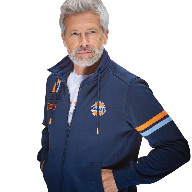 **NEW** Gulf Hybrid Cotton Zip Jacket in Navy