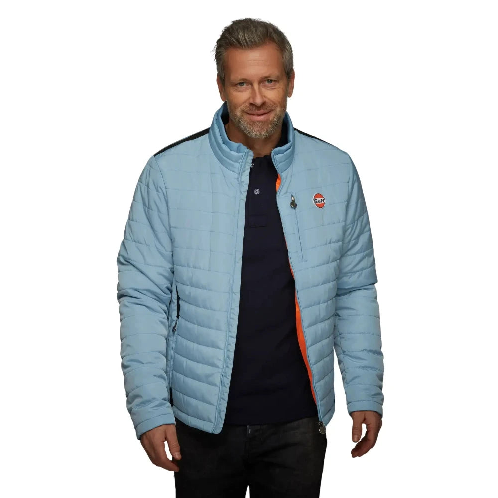 Pale blue down jacket clearance