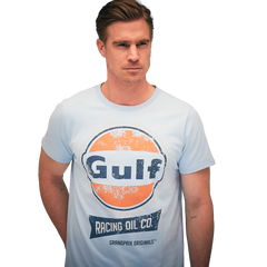 Gulf Racing Oil T-Shirt in Gulf Blue