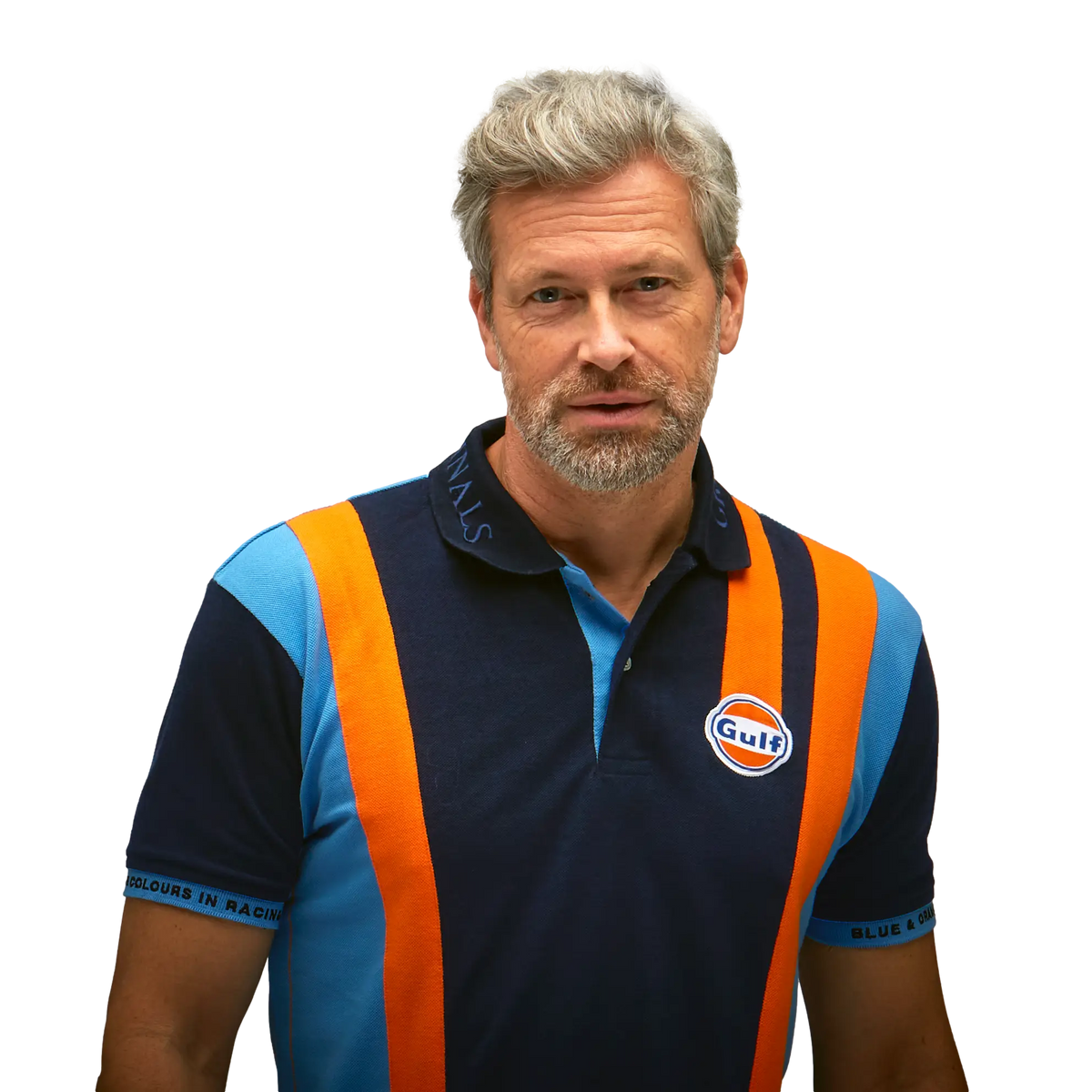 Gulf Racing Team Polo in Navy – GrandPrix Originals USA