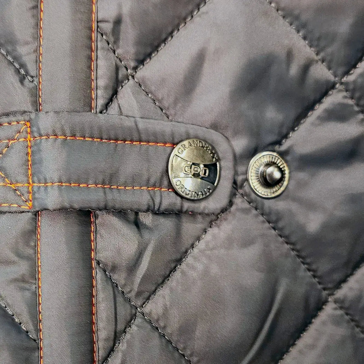 Gulf Gentleman Driver Quilted Jacket in Steel Gray