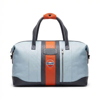 Gulf Leather Duffel Bag in Heritage Gulf Blue