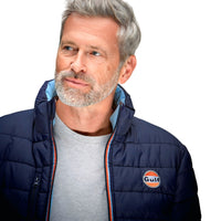 Gulf Reversible Puffer Jacket in Navy / Gulf Blue