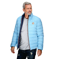 Gulf Reversible Puffer Jacket in Navy / Gulf Blue