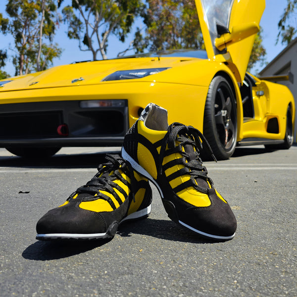Men's Racing Sneaker in High-Octane Yellow (Bright Yellow and Black)