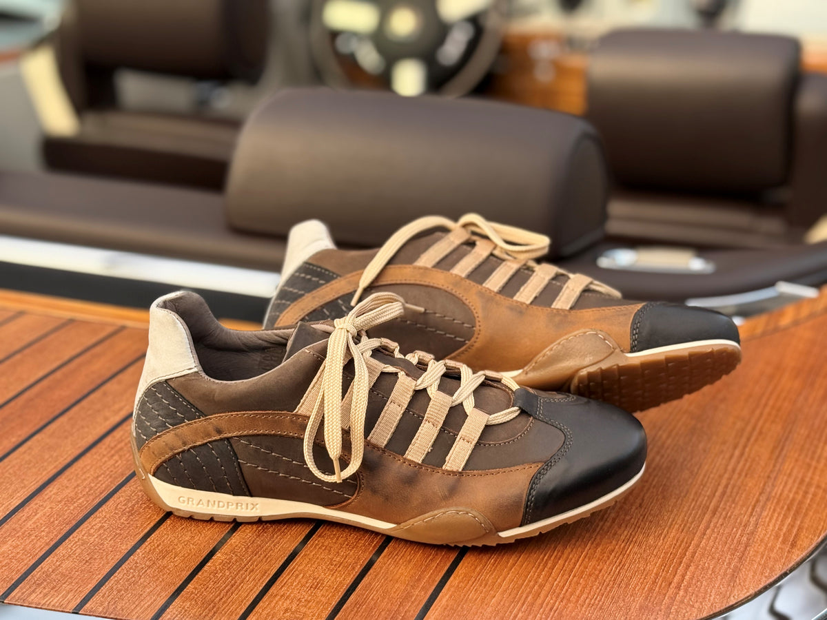 Men's GrandPrix Sneaker in Designo Marron