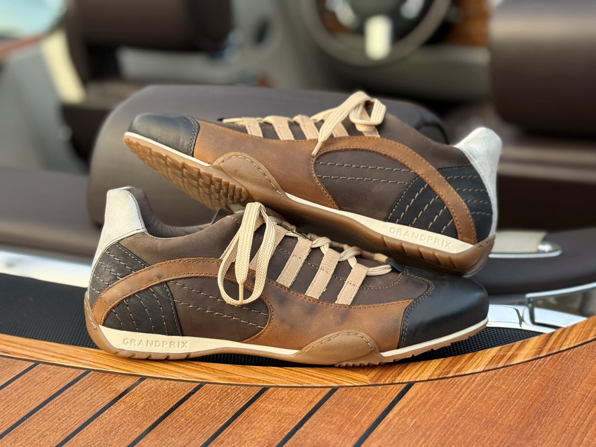 Men's GrandPrix Sneaker in Designo Marron