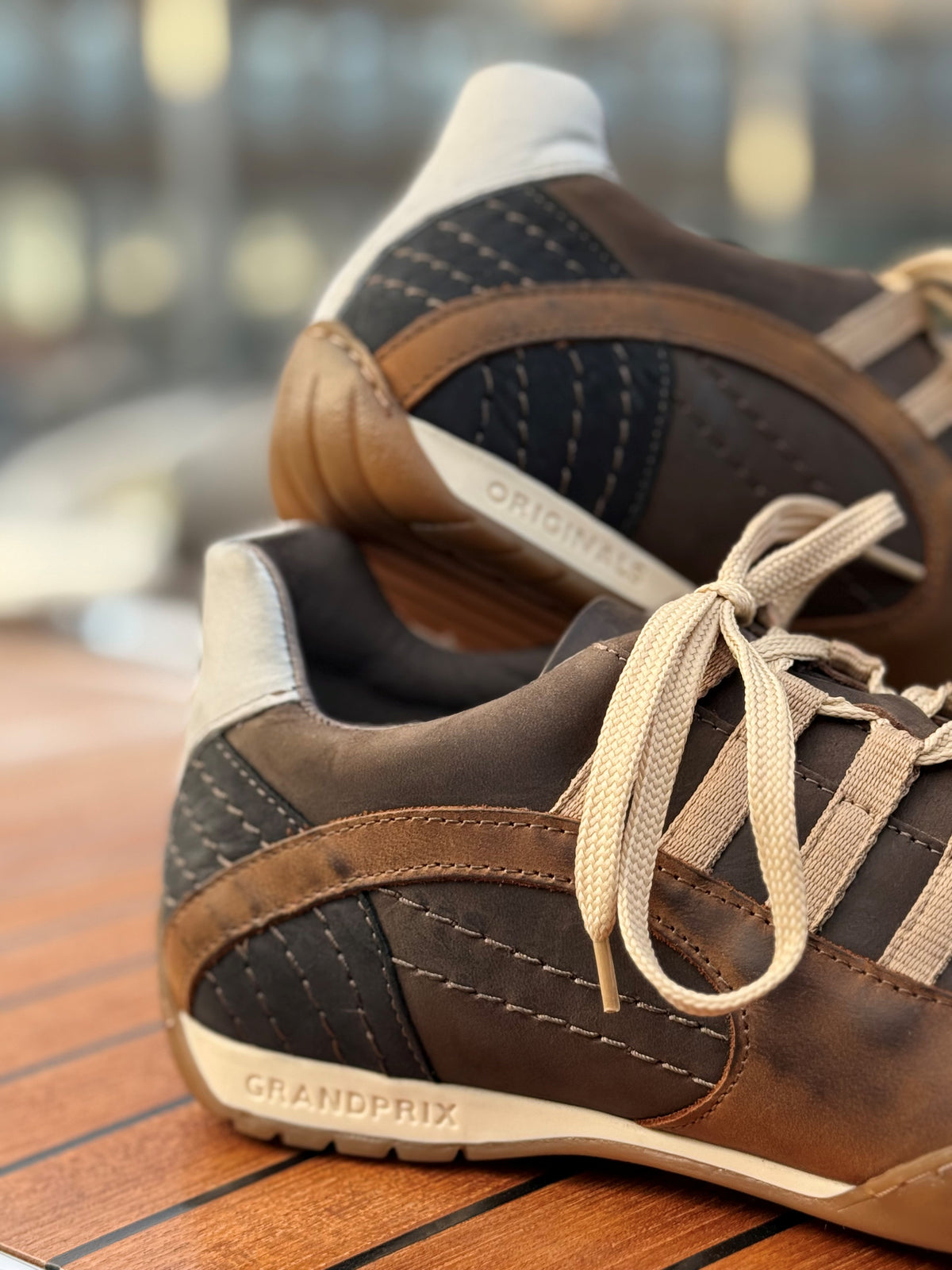 Men's GrandPrix Sneaker in Designo Marron