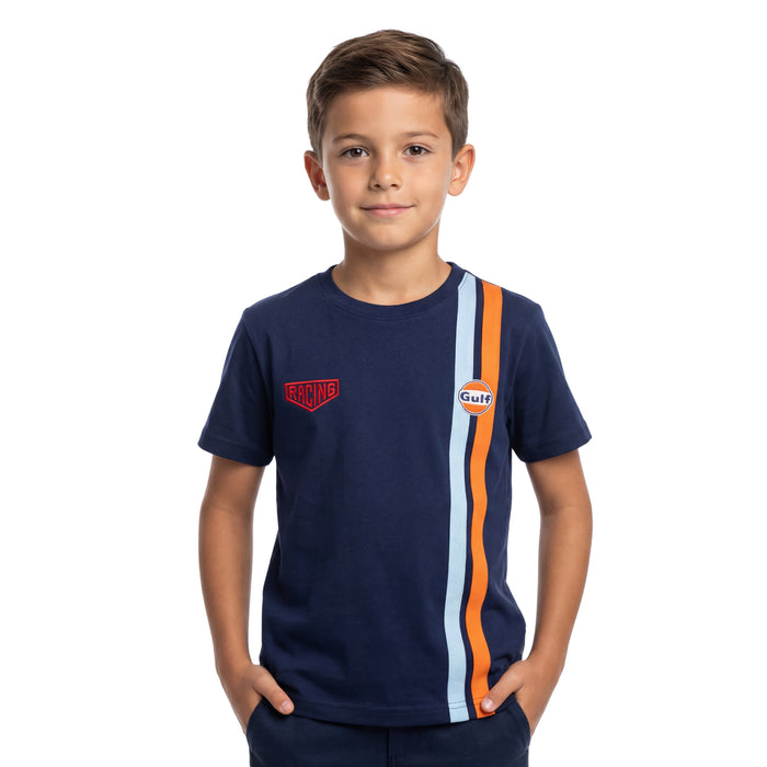 Kids Gulf Striped T-Shirt in Navy