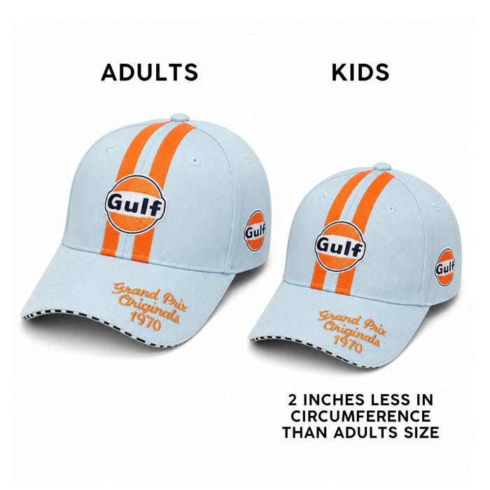 Kids Gulf 1970 Baseball Cap / Hat in Gulf Blue