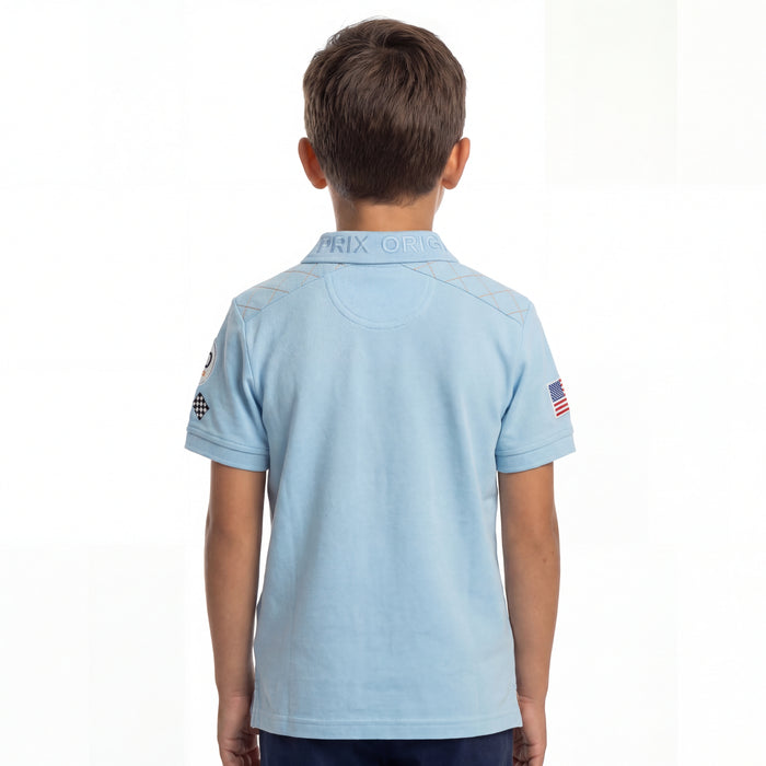 Kids Gulf Polo in Gulf Blue