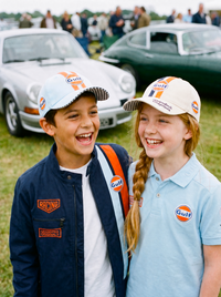 Kids Gulf 1970 Baseball Cap / Hat in Beige
