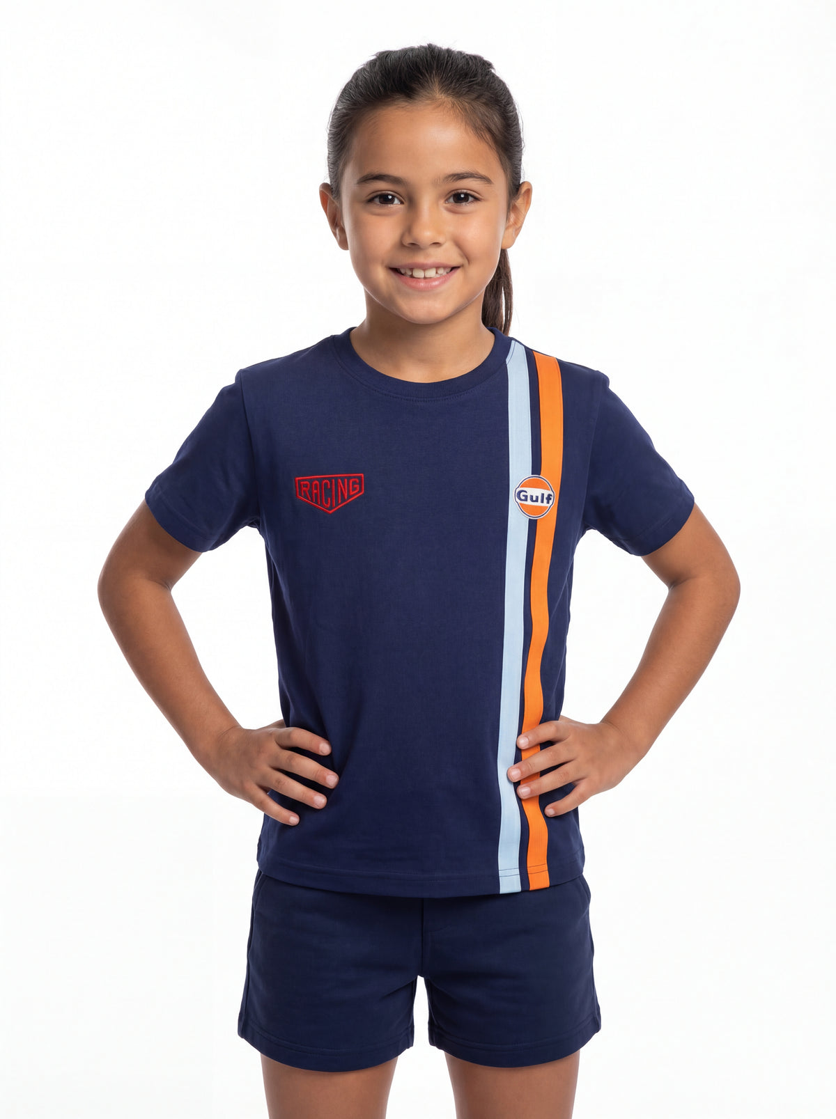 Kids Gulf Striped T-Shirt in Navy
