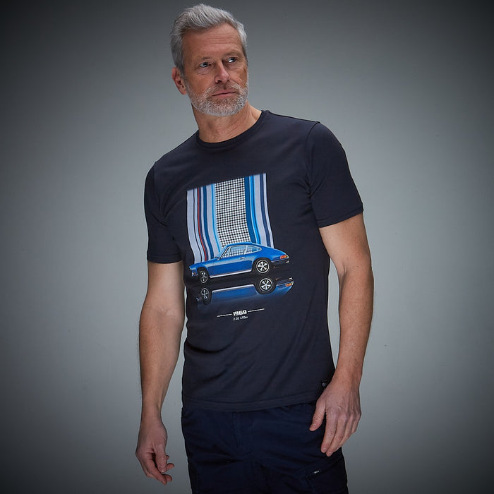 Porsche Classic 911 2.0 S Pepita T-Shirt in Navy