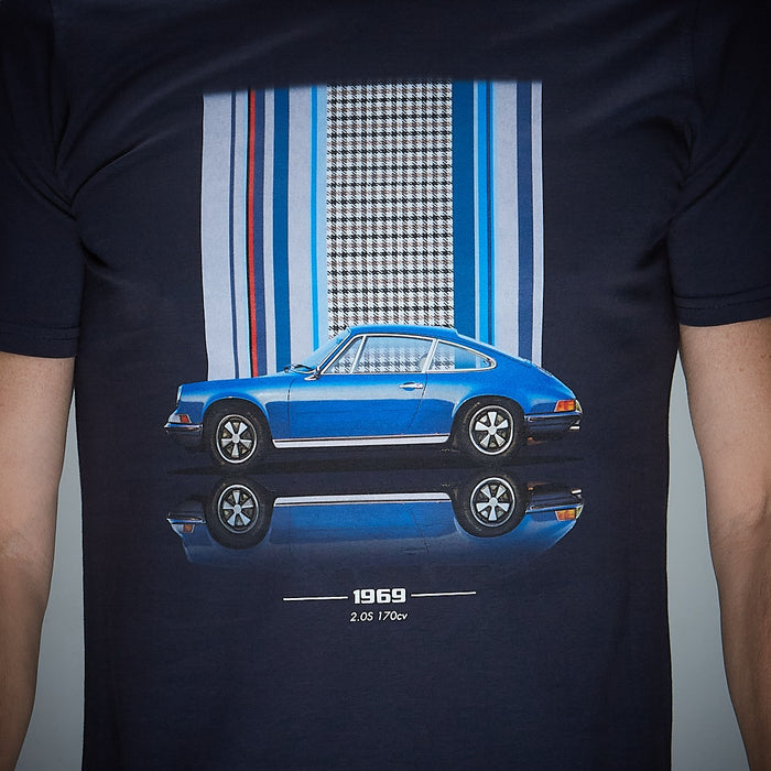 Porsche Classic 911 2.0 S Pepita T-Shirt in Navy