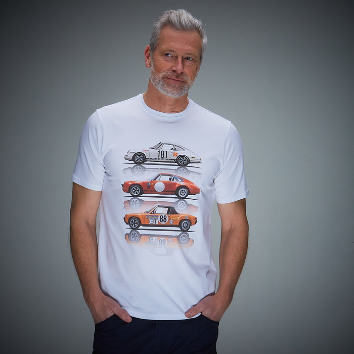 Porsche 911 ST 914 1970 Race Cars T-Shirt in White