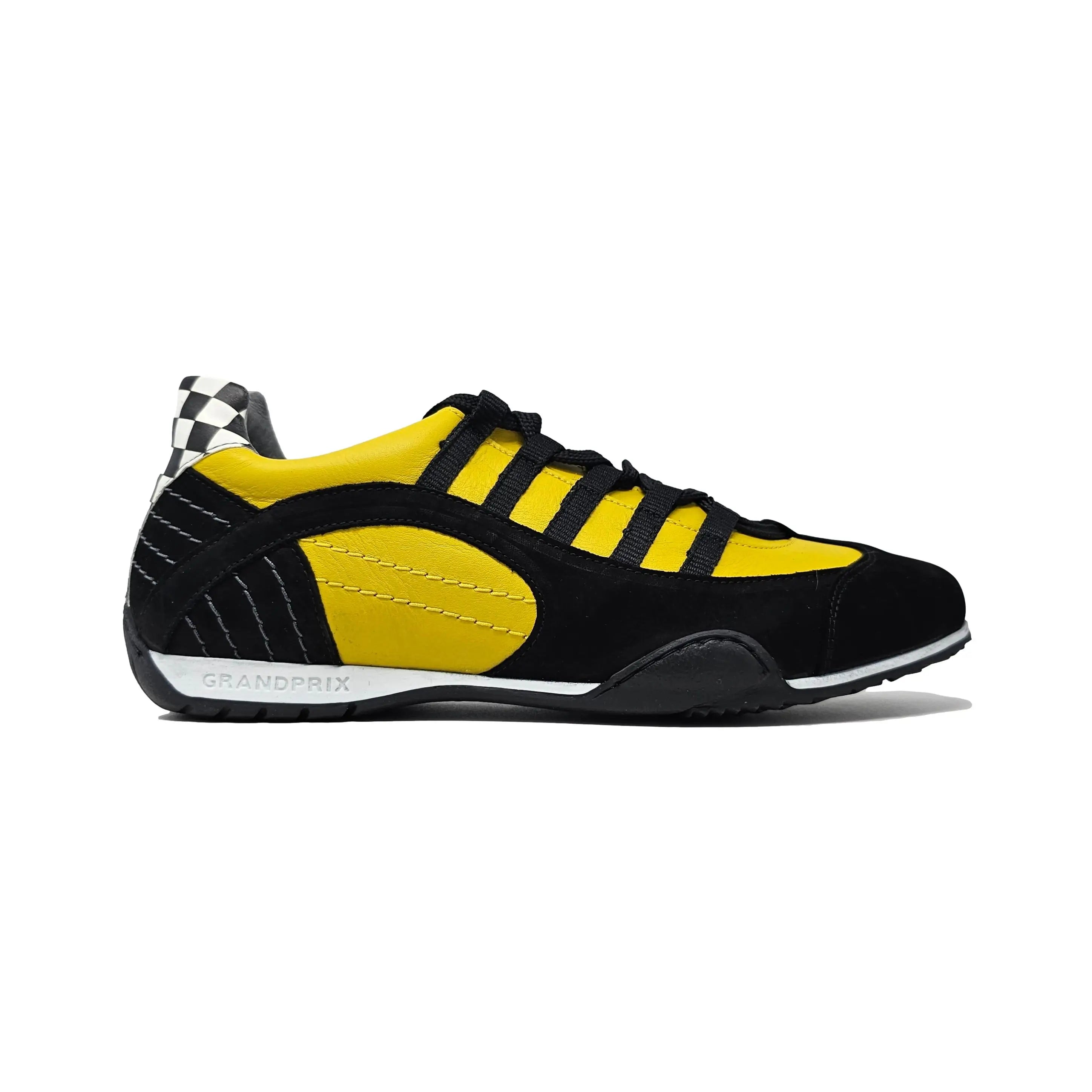 Men s Racing Sneaker in High Octane Yellow Bright Yellow and Black GrandPrix Originals USA