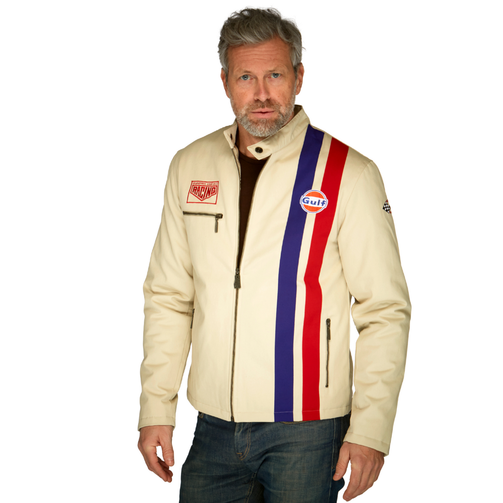 Gulf Roadmaster Cotton Jacket in Sand – GrandPrix Originals USA Gulf Roadmaster Cotton Jacket in Sand – GrandPrix Originals USA
