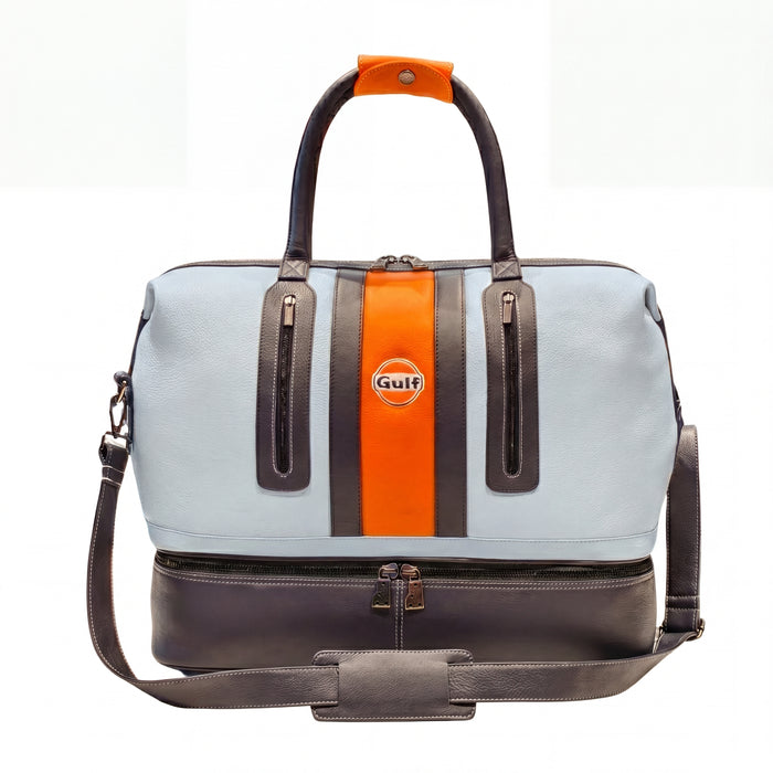Gulf Leather Track Sport XT Dual-Compartment Bag in Heritage Blue