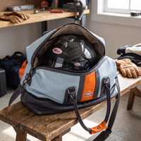 Gulf Leather Track Sport XT Dual-Compartment Bag in Heritage Blue