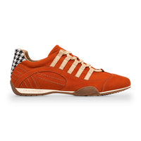 Men's Racing Sneaker in Vintage Orange (Pepita Edition)