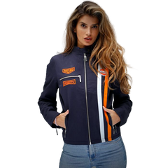Women's Gulf Roadmaster Jacket in Navy