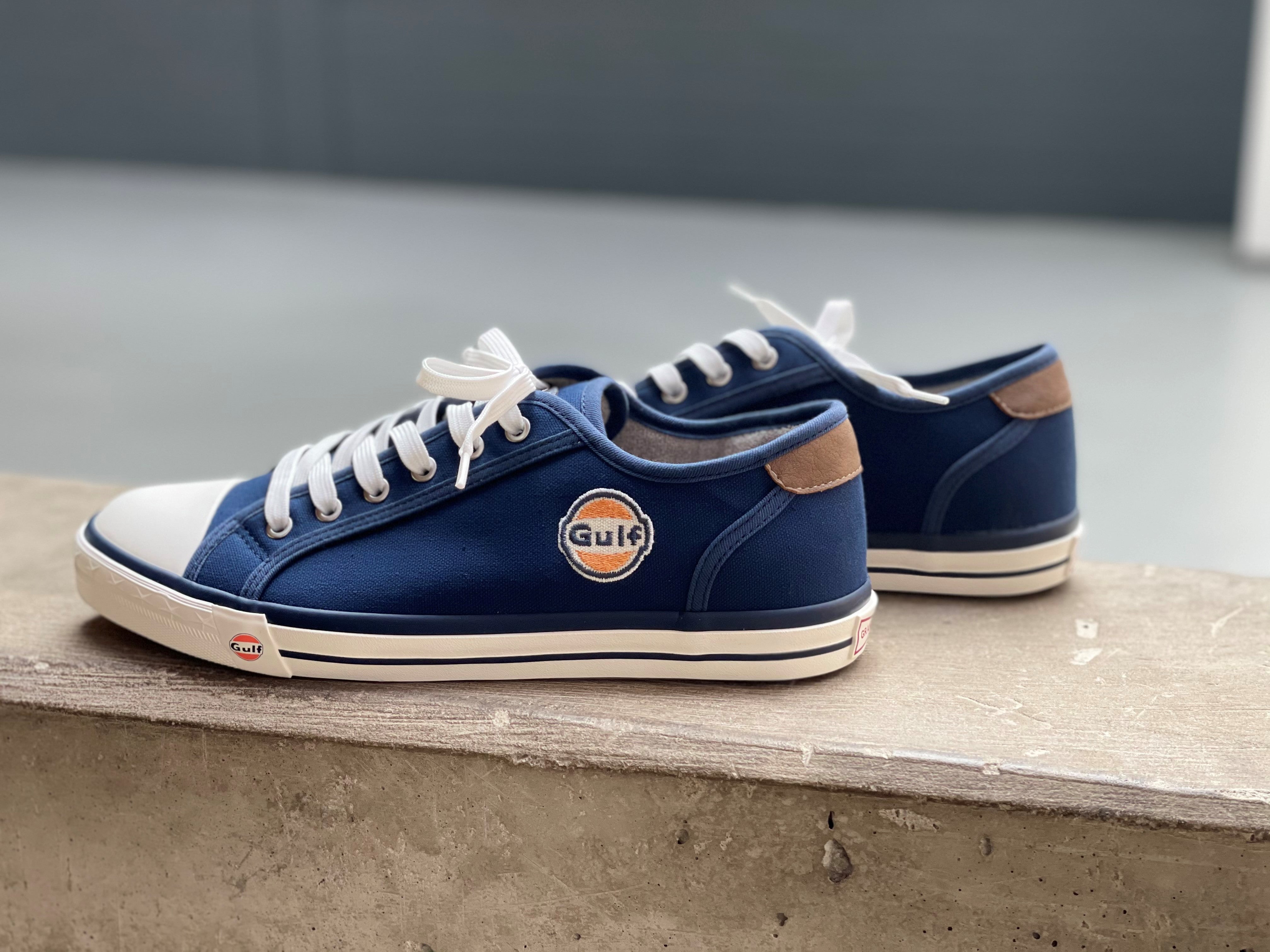 Navy store canvas sneakers
