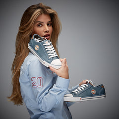 Women's Gulf Low-Top Sneakers in Stone Blue in