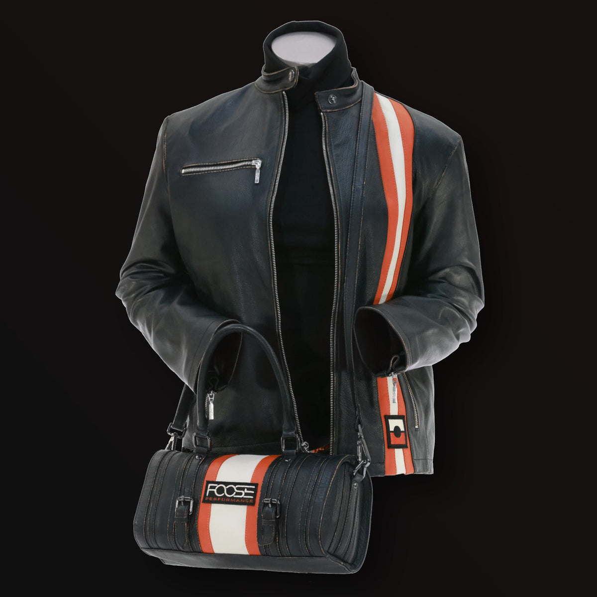 Foose Performance × GrandPrix Originals – Women’s Vintage Leather Jacket