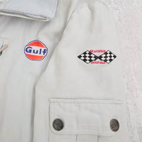 Gulf Sebring Lady Racer Jacket in Gulf Blue