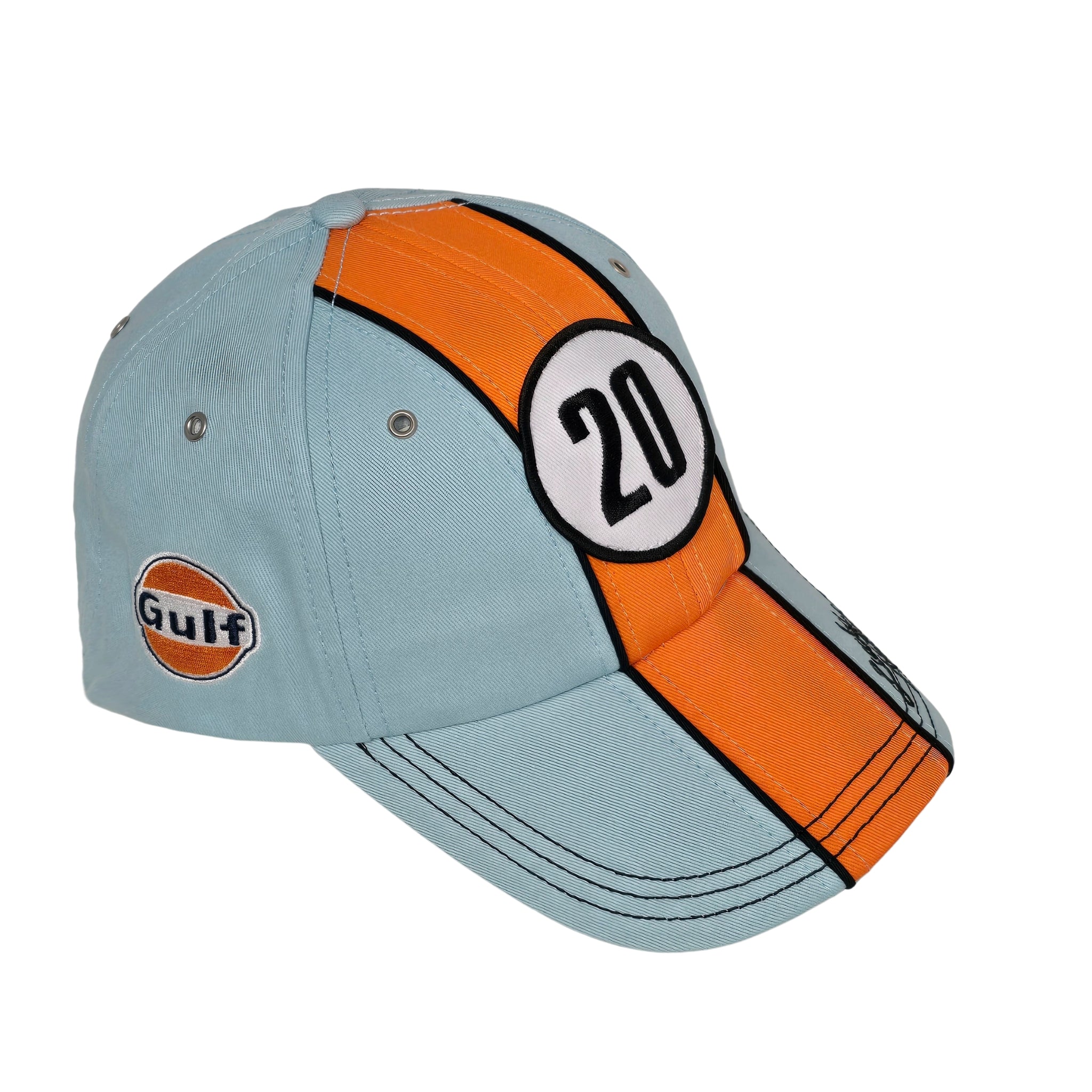 Gulf #20 Baseball Cap / Hat in Gulf Blue – GrandPrix Originals USA