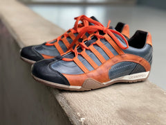 Men's GrandPrix Sneaker in Monza 2.0 (Navy and Orange)