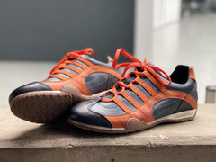 Men's GrandPrix Sneaker in Monza 2.0 (Navy and Orange)