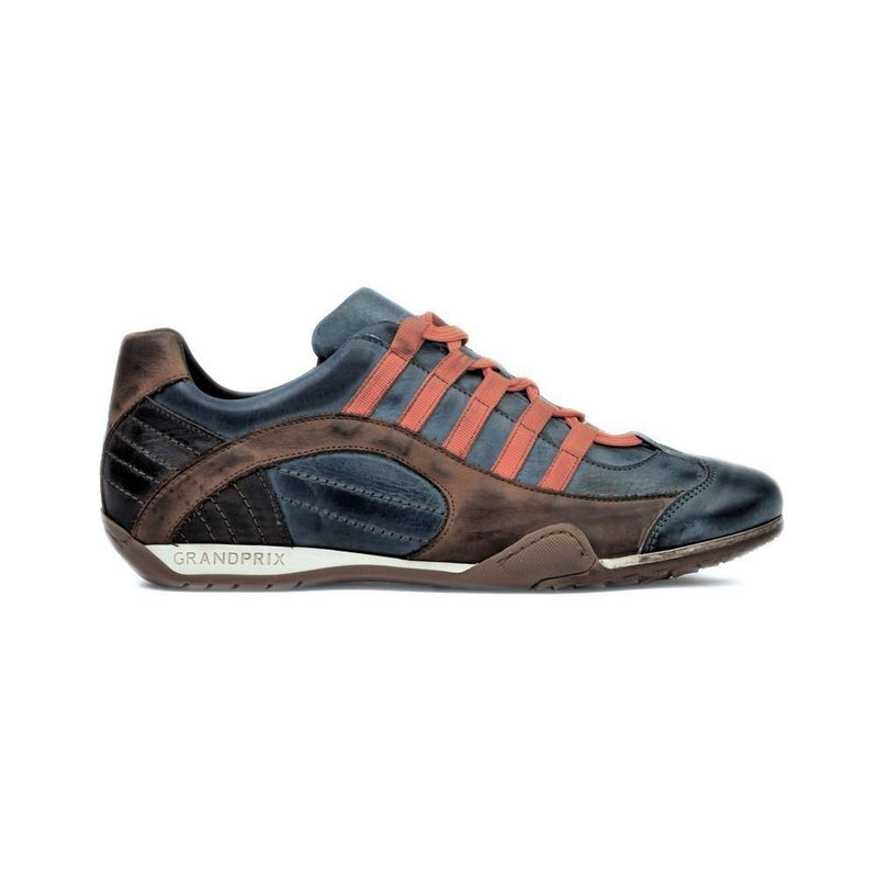 Men's GrandPrix Sneaker in Monza Indigo (Navy and Orange) - GrandPrix Originals USA