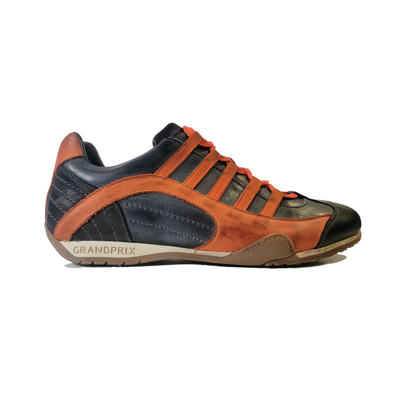 Men's GrandPrix Sneaker in Monza 2.0 (Navy and Orange)