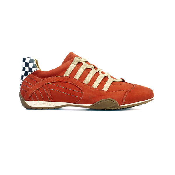 Men's Racing Sneaker in Vintage Orange (Orange and Sand)