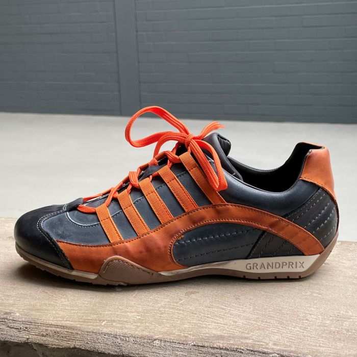 Men's GrandPrix Sneaker in Monza 2.0 (Navy and Orange)