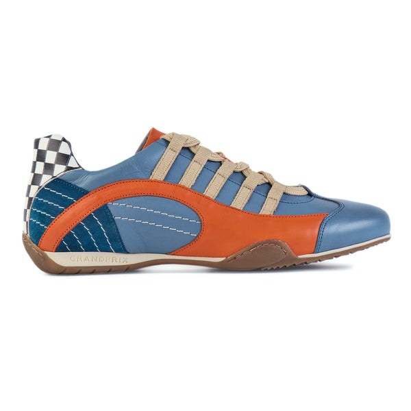 Women's Racing Sneaker in Gulf Blue (Gulf Blue and Orange)